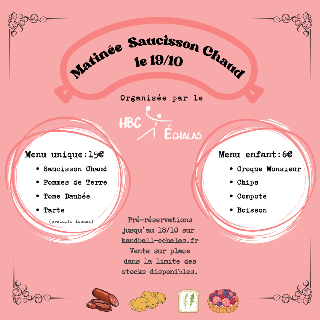 Matinée saucisson chaud du 19 octobre !