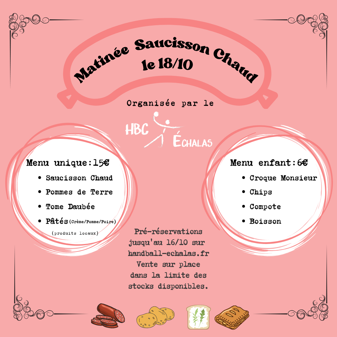 Matinée saucisson chaud du 18 octobre !