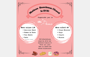 Matinée saucisson chaud du 19 octobre !