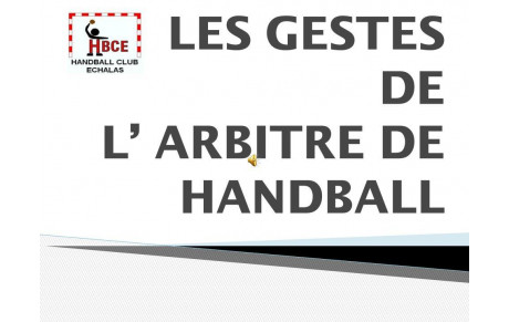 Révision des gestes d'arbitrage