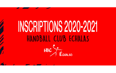 Ouverture des inscriptions 2020-2021