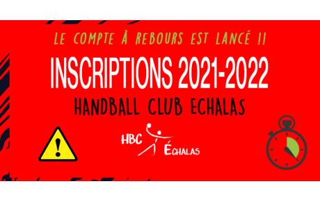 Rappel procédure inscriptions 2021-2022