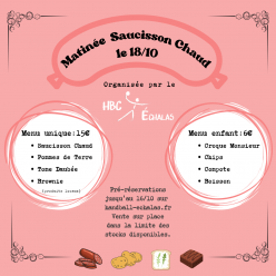 Matinée saucisson chaud du 18 octobre !